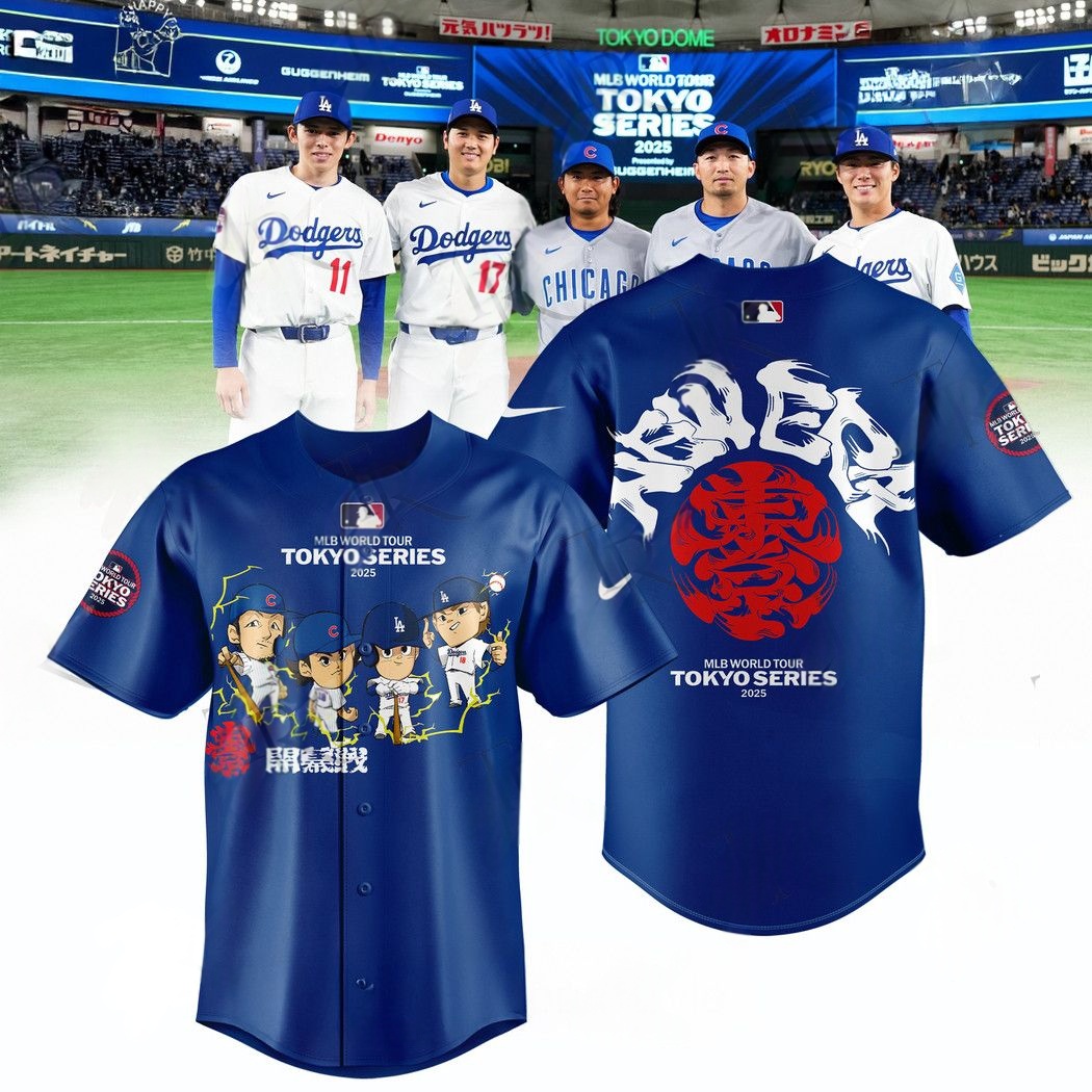 Mlb World Tour Tokyo Series 2025 Limited Edition Baseball Jersey Blue Baseball Coach Gift Ideas