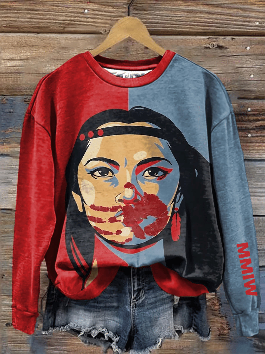 MMIW Awareness Indigenous Women Sweatshirt MMIW Awareness Apparel Support Gift For Sisters