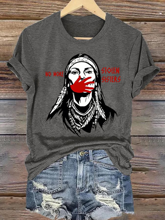 MMIW Awareness No More Stolen Sisters T-Shirt Justice For MMIW Shirt Memorial Gift For Her