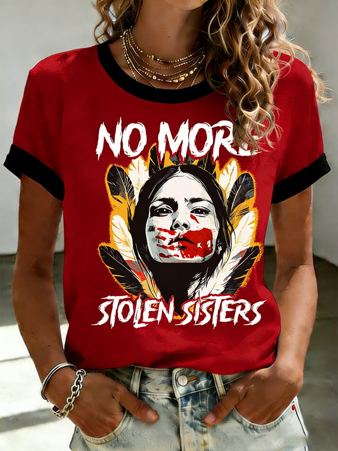 MMIW Awareness No More Stolen Sisters T-Shirt MMIW Awareness Month Shirt Gift Idea