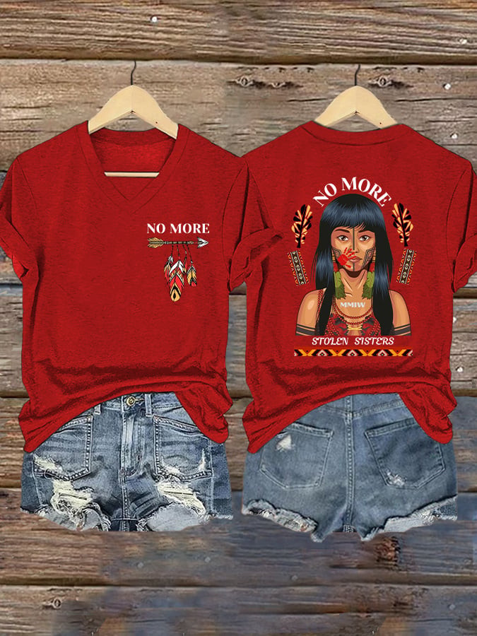 MMIW Awareness No More Stolen Sisters T-Shirt Social Justice Shirt MMIW Awareness Gift