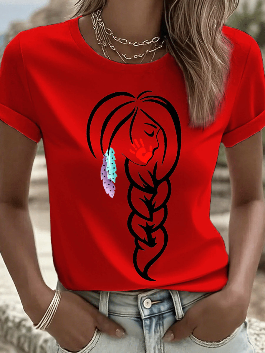 MMIW Awareness T-Shirt No More Stolen Sisters Apparel Mother's Day Gift For Her
