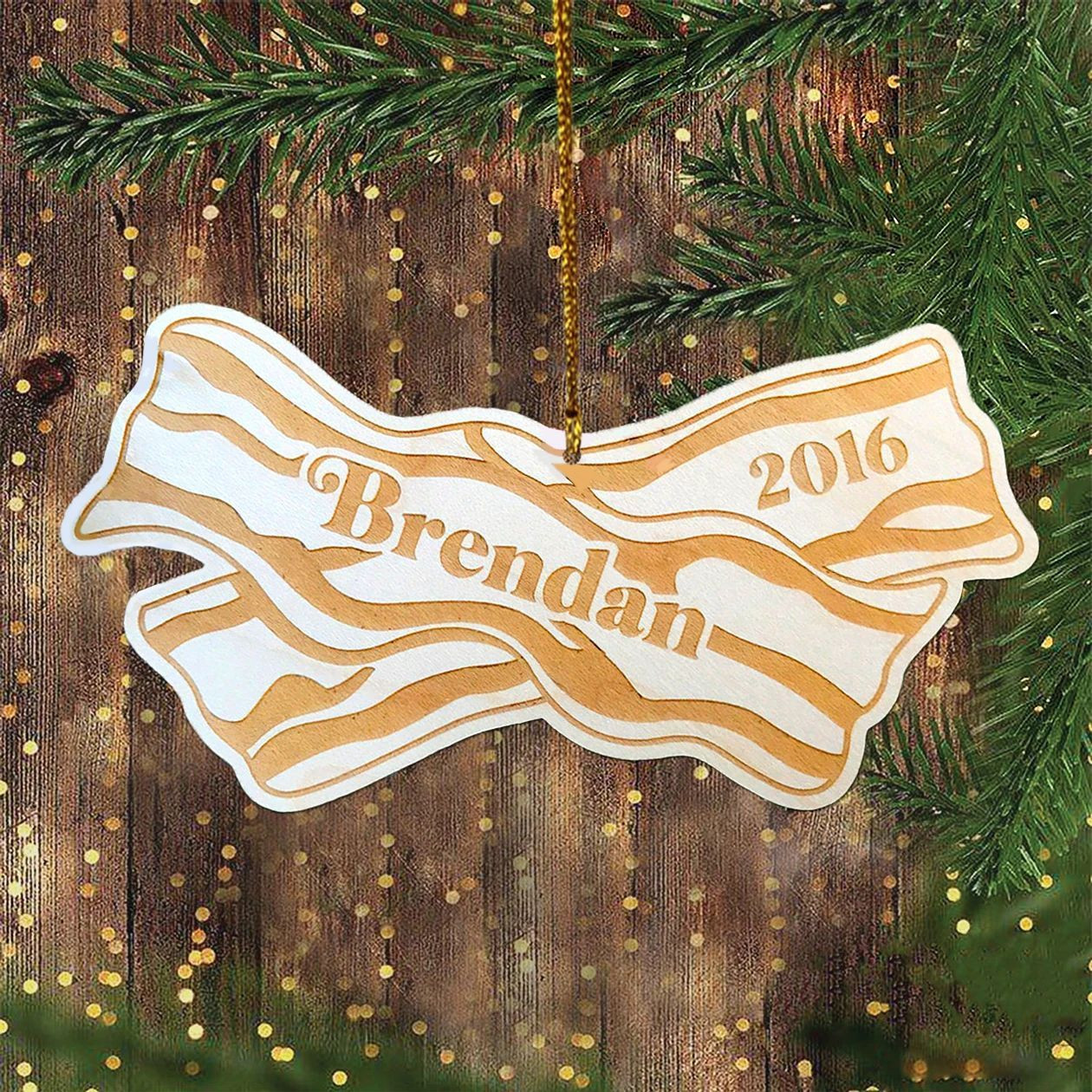 Mmm Bacon Strips Christmas Ornament Bacon Strips Ornament Xmas Gift For Food Lovers