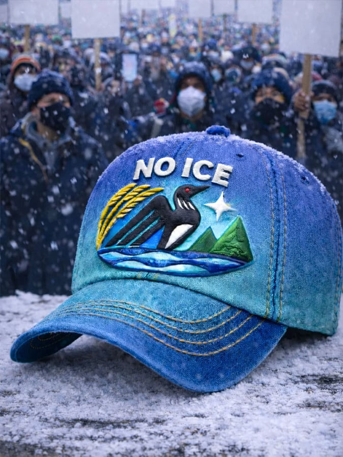 MN No ICE Hat Minnesota Rebel Alliance Hat Embroidered No King Cap Gifts For Father