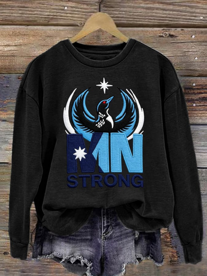 MN STRONG Sweatshirt Women's Resist Apparel Minnesota Rebel Alliance Sweatshirt Mom Gifts MN STRONG Sweatshirt Women's Resist Apparel Minnesota Rebel Alliance Sweatshirt Mom Gifts