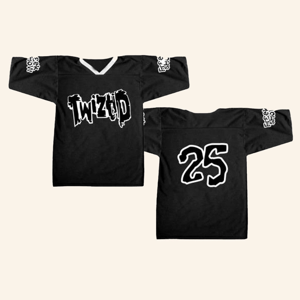 MNE Merch Black And White Freek Show Legacy Football Jersey Birthday Gift Ideas For Him MNE Merch Black And White Freek Show Legacy Football Jersey Birthday Gift Ideas For Him
