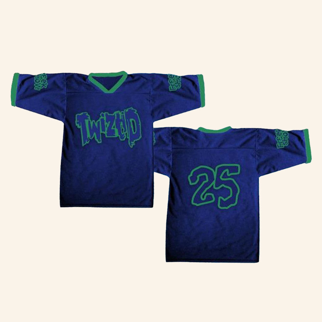MNE Merch Navy And Green Freek Show Legacy Football Jersey Gifts For Him MNE Merch Navy And Green Freek Show Legacy Football Jersey Gifts For Him