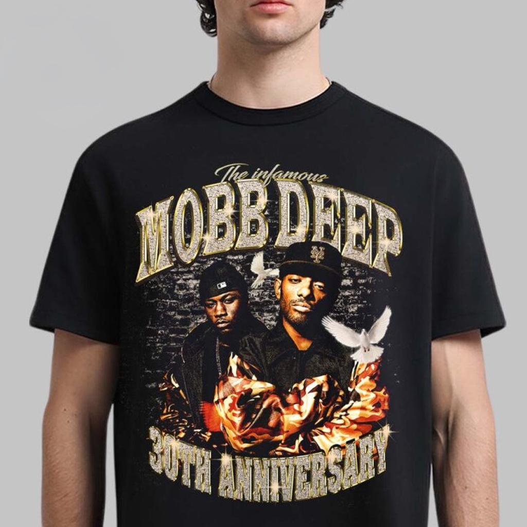Mobb Deep 30th Anniversary Tour 2025 Bootleg Vintage T-Shirt Fan Merch Him Gifts