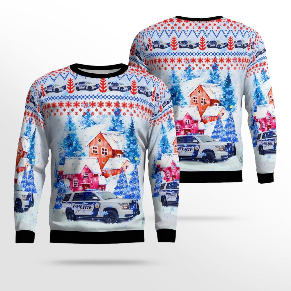 Mobile Alabama Mobile Police Department AOP Ugly Sweater Christmas Unisex Sweaters Gift For Christmas