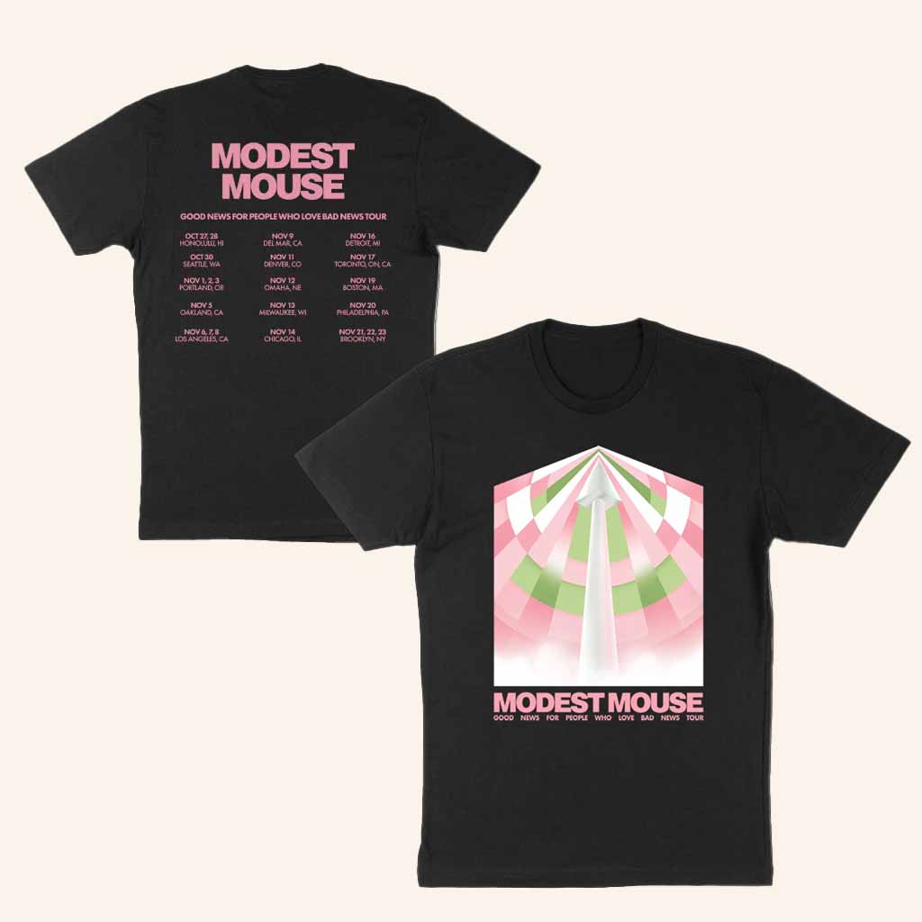 Modest Mouse Merch Good News For People Who Love Bad News Tour T-Shirt Christmas Gift Ideas Modest Mouse Merch Good News For People Who Love Bad News Tour T-Shirt Christmas Gift Ideas