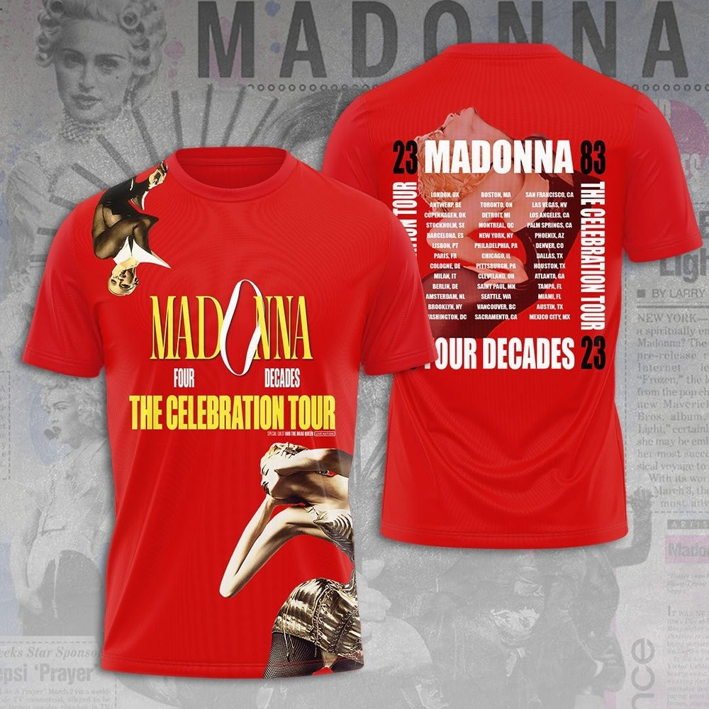 Modona Four Decades The Celebration Tour T-Shirt Modona Merch