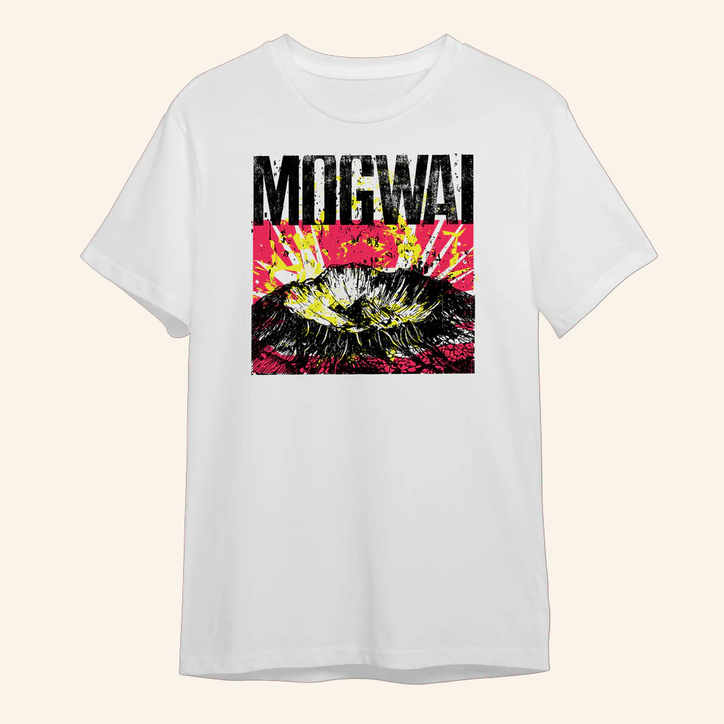 Mogwai Merch The Bad Fire White Cover Artwork Shirt Gifts For Rock Fans