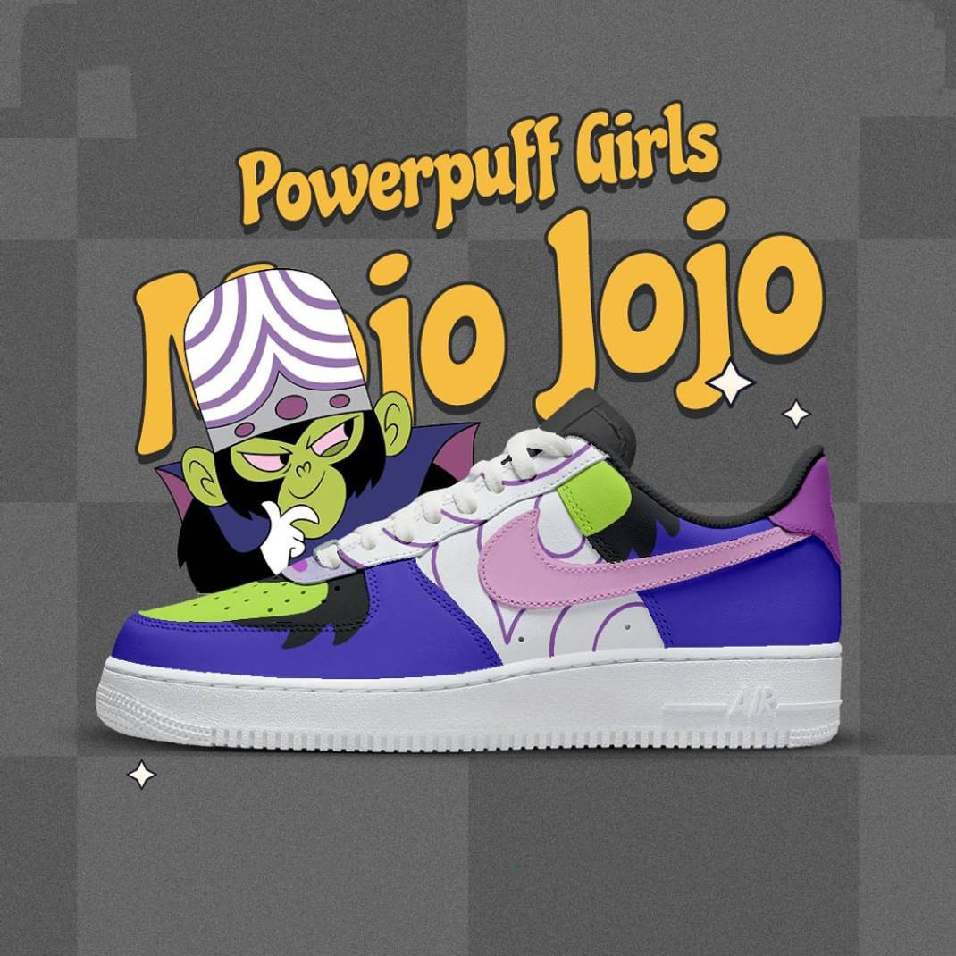 Mojo Jojo x The Powerpuff Girls Special Air Force 1 Shoes Gift Ideas For Fans