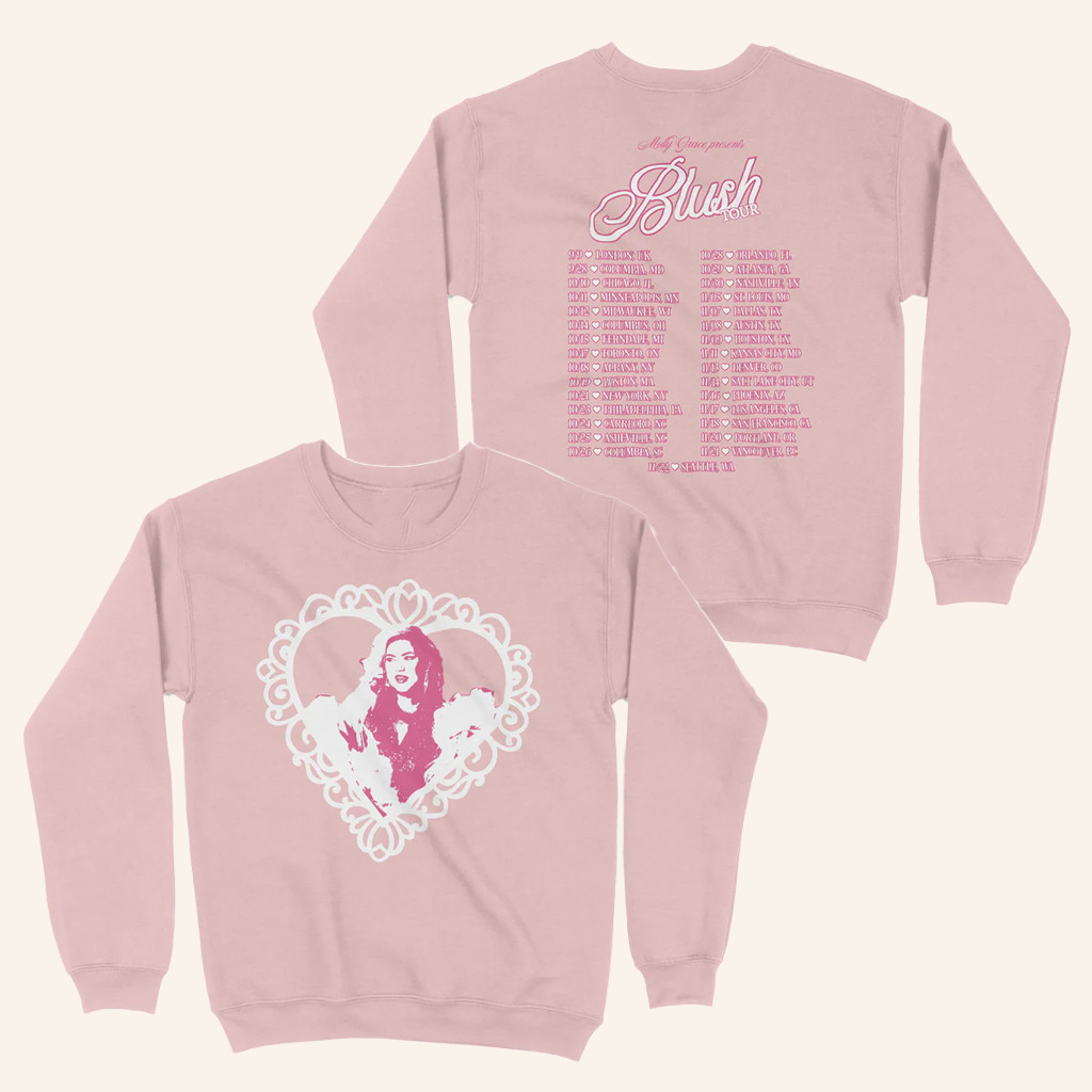 Molly Grace Music Merch The Blush Tour Sweatshirt Best Gifts For Music Lovers