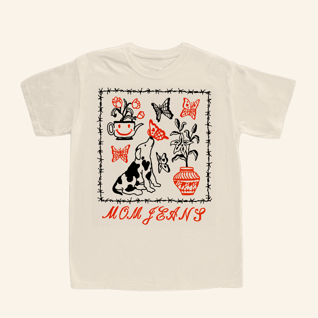 Mom Jeans Merch Butterfly Puppy T-Shirt Gifts For Her Mom Jeans Merch Butterfly Puppy T-Shirt Gifts For Her