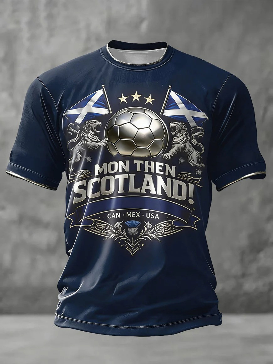 Mon Then Scotland T-Shirt Lion Rampant Fan Gear World Cup 2026 Canada Mexico USA Gift For Soccer Fans