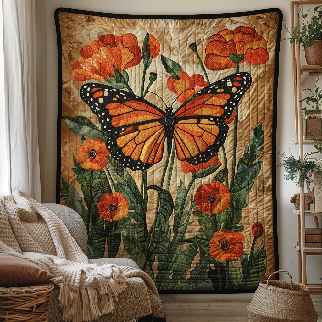 Monarch Butterfly Quilted Blanket Butterfly Gifts For Her