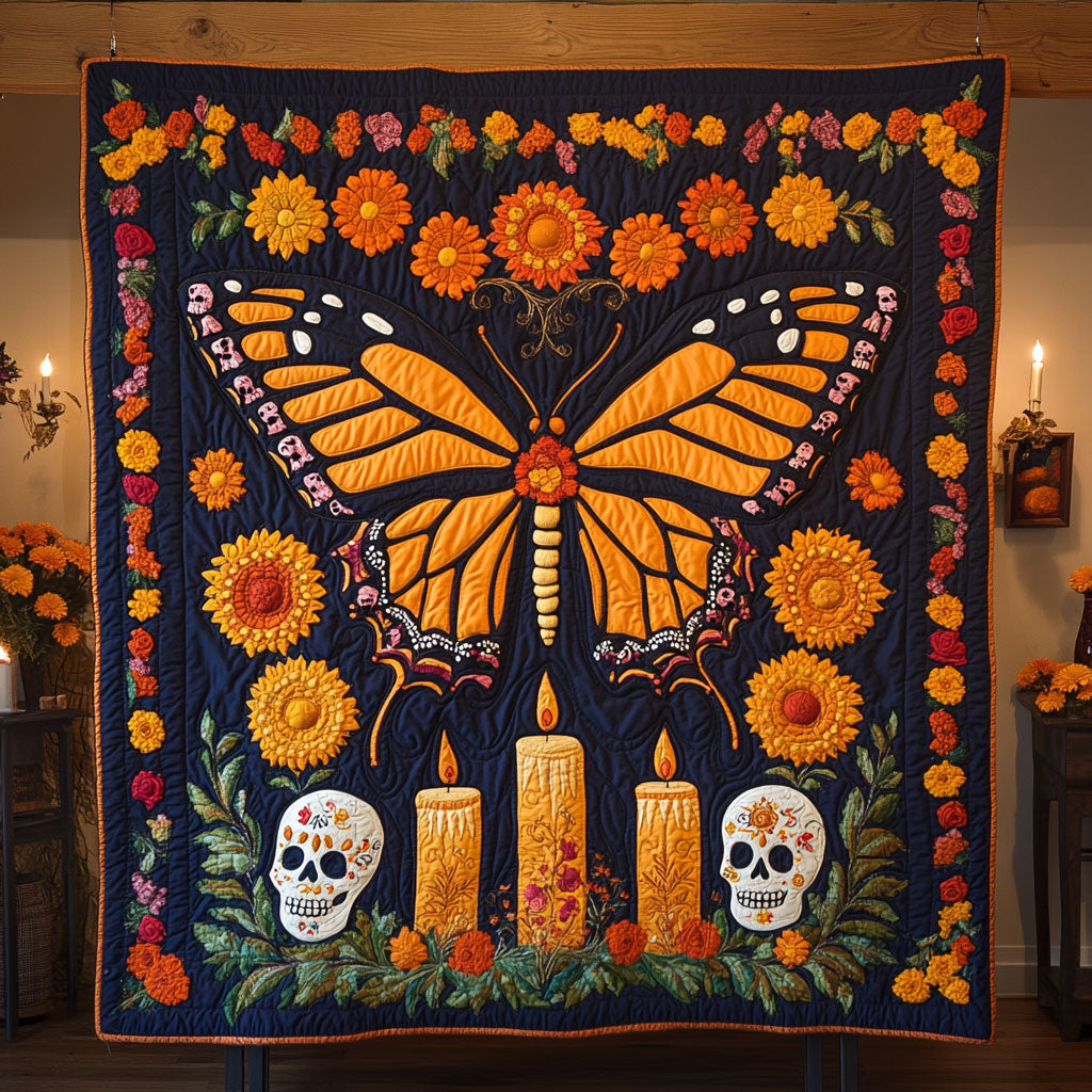Monarch Spirit Glow Quilt Blanket Winter Blanket Butterfly Gifts For Friends