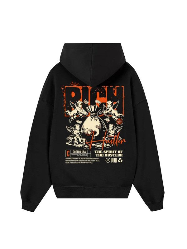 Money Bag Rich Hustler Hoodie The Spirit Of The Hustler Apparel Gift Ideas