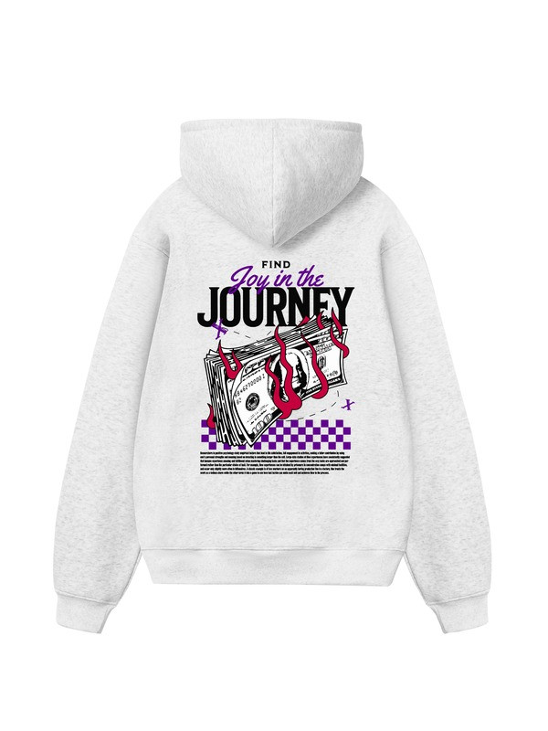 Money Find Joy In The Journey Hoodie Burning Money Motivational Apparel Gifts For Men