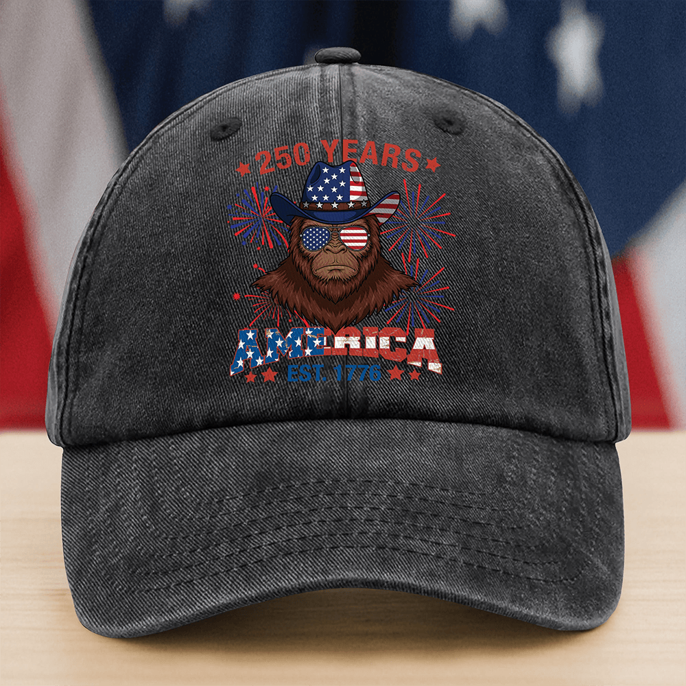 Monkey America 250 Years 1776 2026 Hat Independence Day Baseball Cap Gift For Patriots