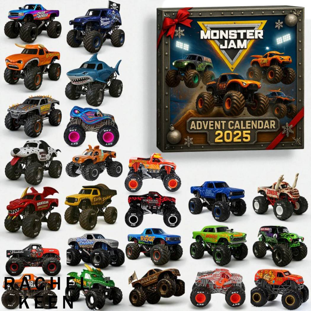 Monster Jam Advent Calendar 2025 Off Road Vehicle Calendar Blind Box Christmas Gift For Son