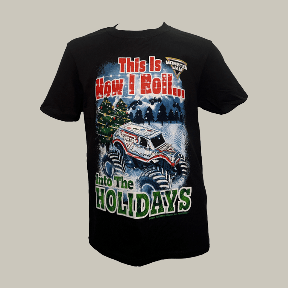 Monster Jam Into The The Holidays T-Shirt Monster Jam Clothes Best Presents For Truck Fans