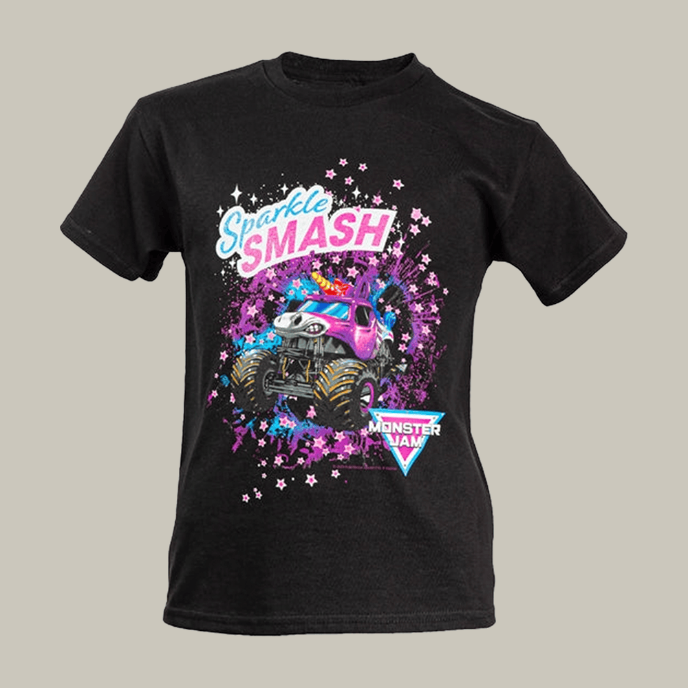 Monster Jam Sparkle Smash Stars T-Shirt Monster Jam Shirt Best Gifts For Girlfriend