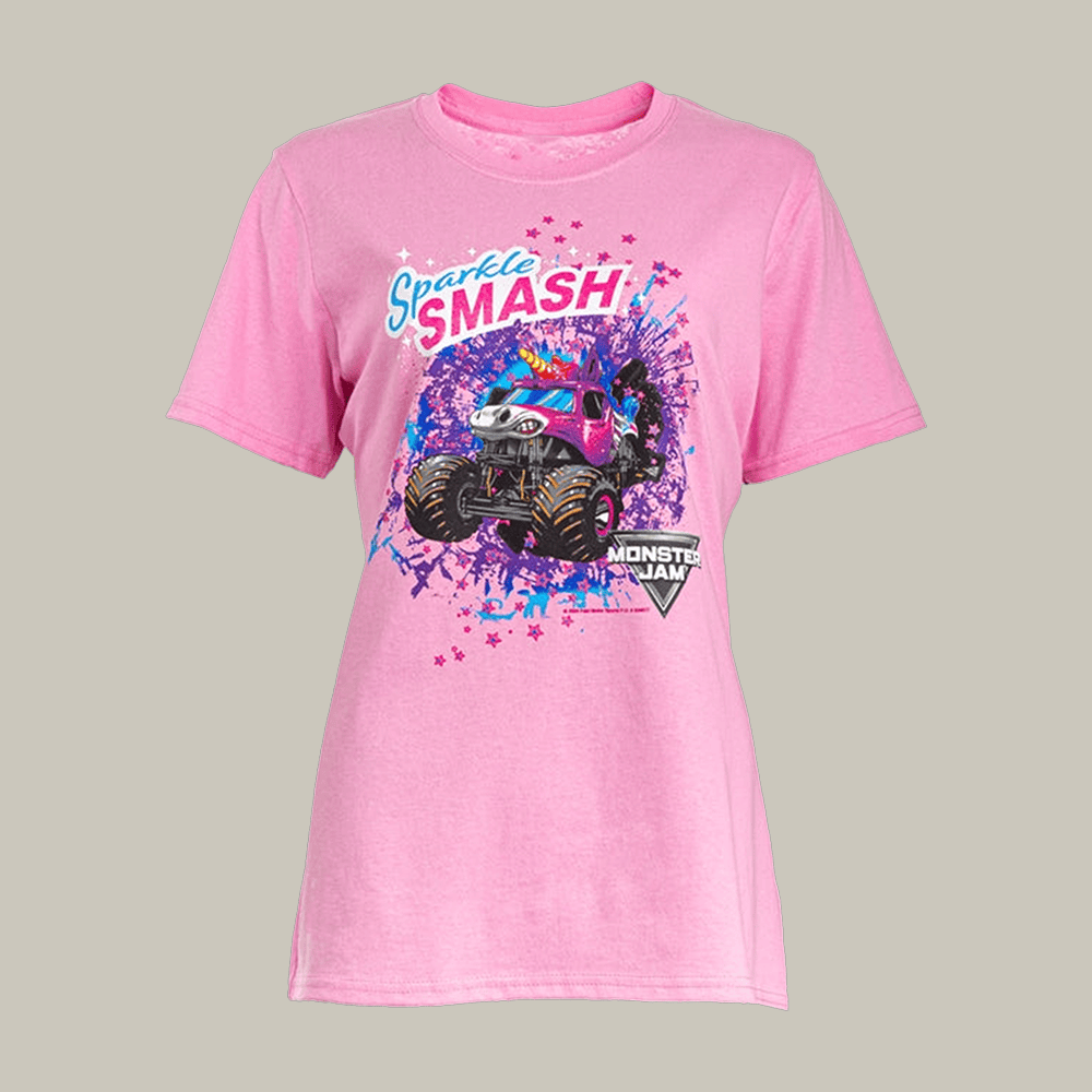 Monster Jam Sparkle Smash T-Shirt Monster Jam Clothing Gifts For Women