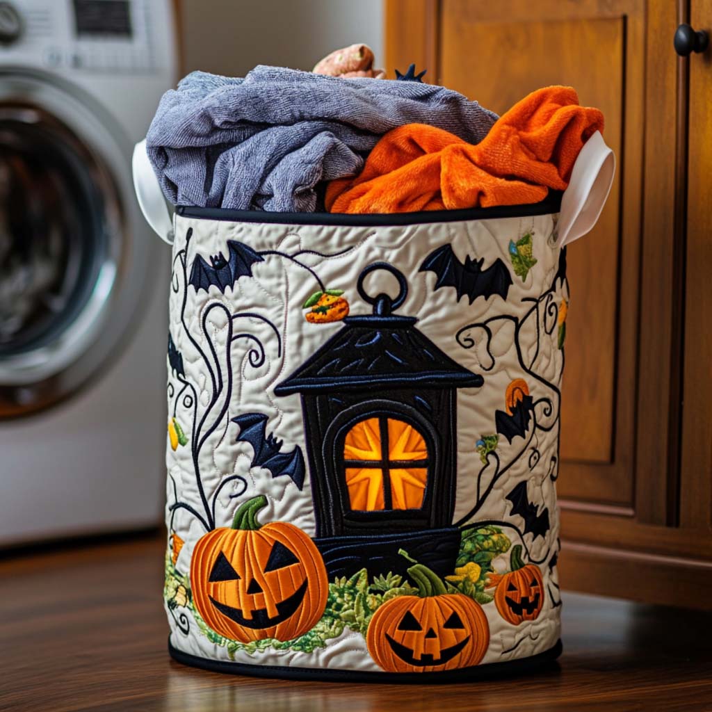 Monster Mood Quilted Laundry Basket Merch For Him