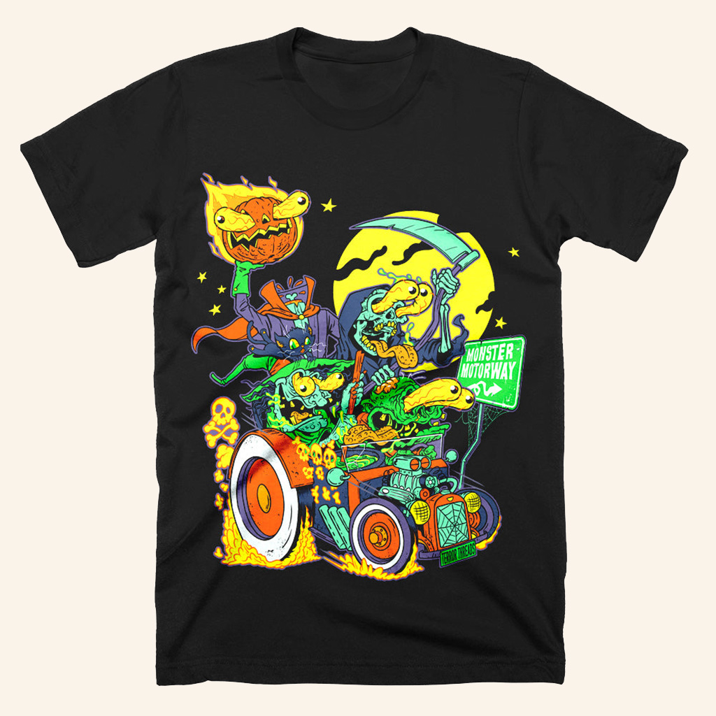 Monster Motorway Shirt Halloween Tee Shirts For Adults Present For Brother Monster Motorway Shirt Halloween Tee Shirts For Adults Present For Brother