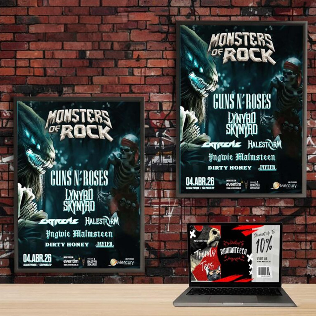Monster Of Rock Merch Monster Of Rock Festival Lineup On April 4 2026 Poster Home Decor Gifts Monster Of Rock Merch Monster Of Rock Festival Lineup On April 4 2026 Poster Home Decor Gifts