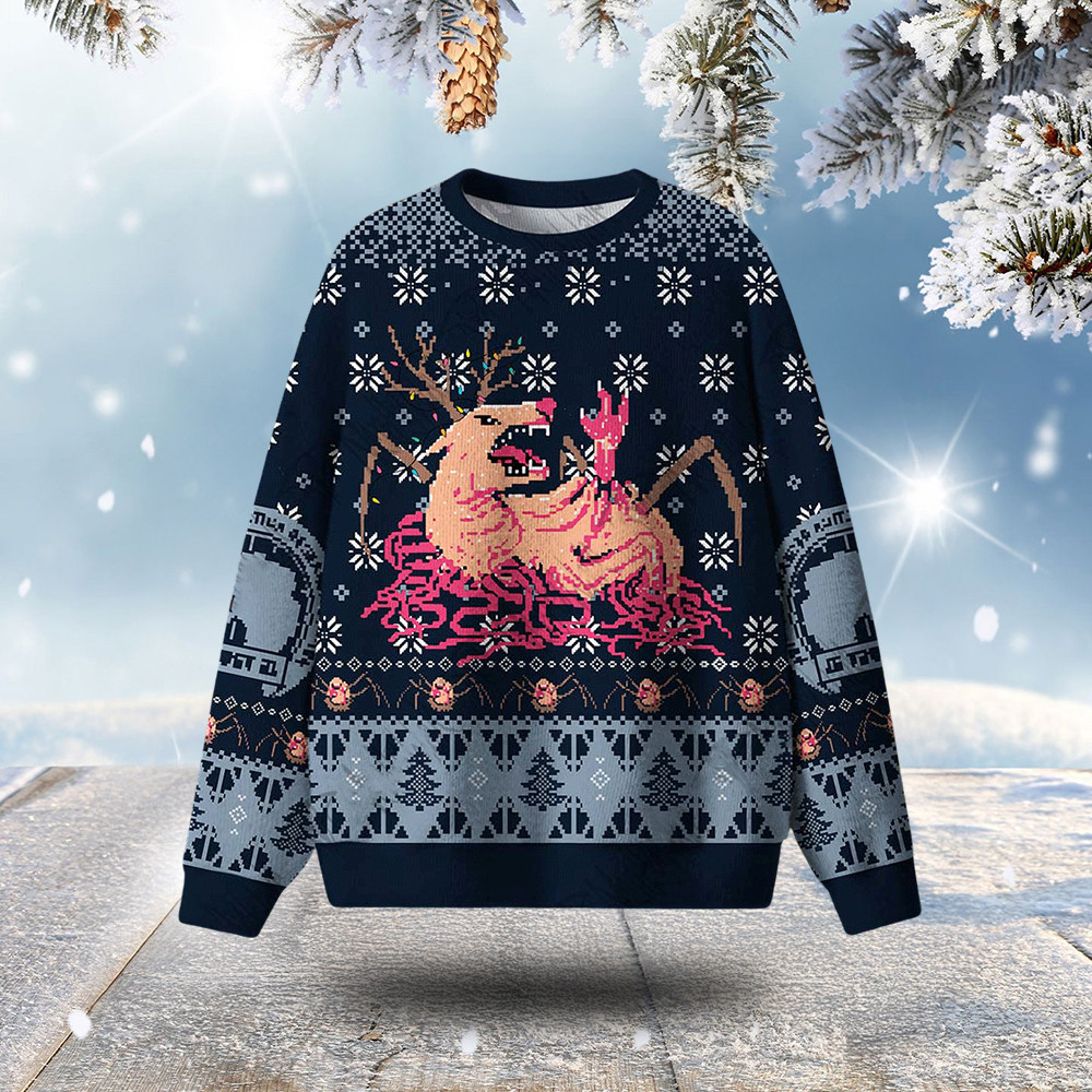 Monster Reindeer Ugly Christmas Sweater Christmas Clothing Best Christmas Gifts For Men