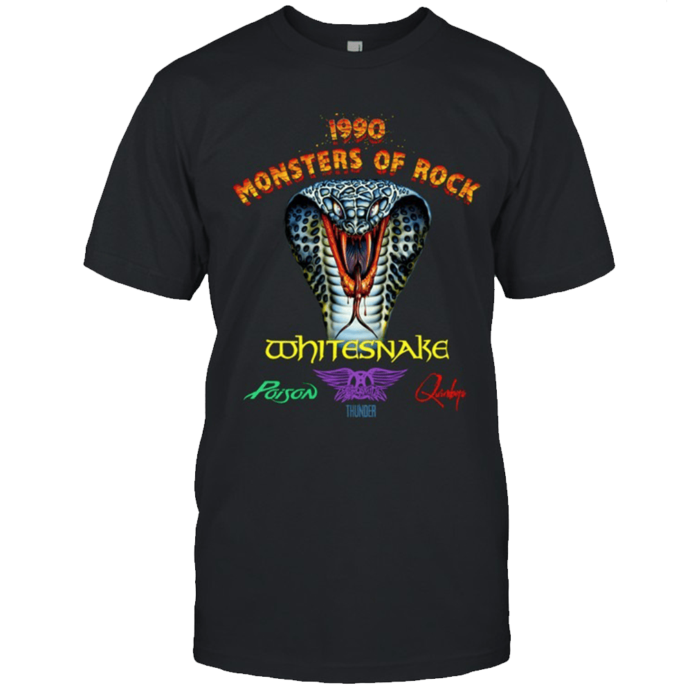 Monsters Of Rock Merch Monsters Of Rock 1990 Snake T-Shirt Dad Gifts For Father's Day 2025 Monsters Of Rock Merch Monsters Of Rock 1990 Snake T-Shirt Dad Gifts For Father's Day 2025
