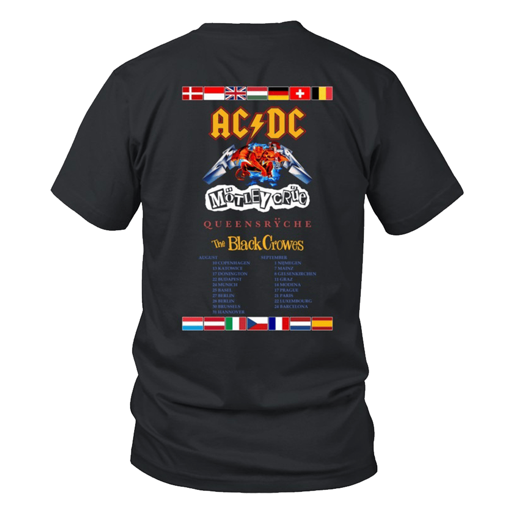 Monsters Of Rock Merch Monsters Of Rock ACDC T-Shirt Father's Day Gifts For Grandpa Monsters Of Rock Merch Monsters Of Rock ACDC T-Shirt Father's Day Gifts For Grandpa