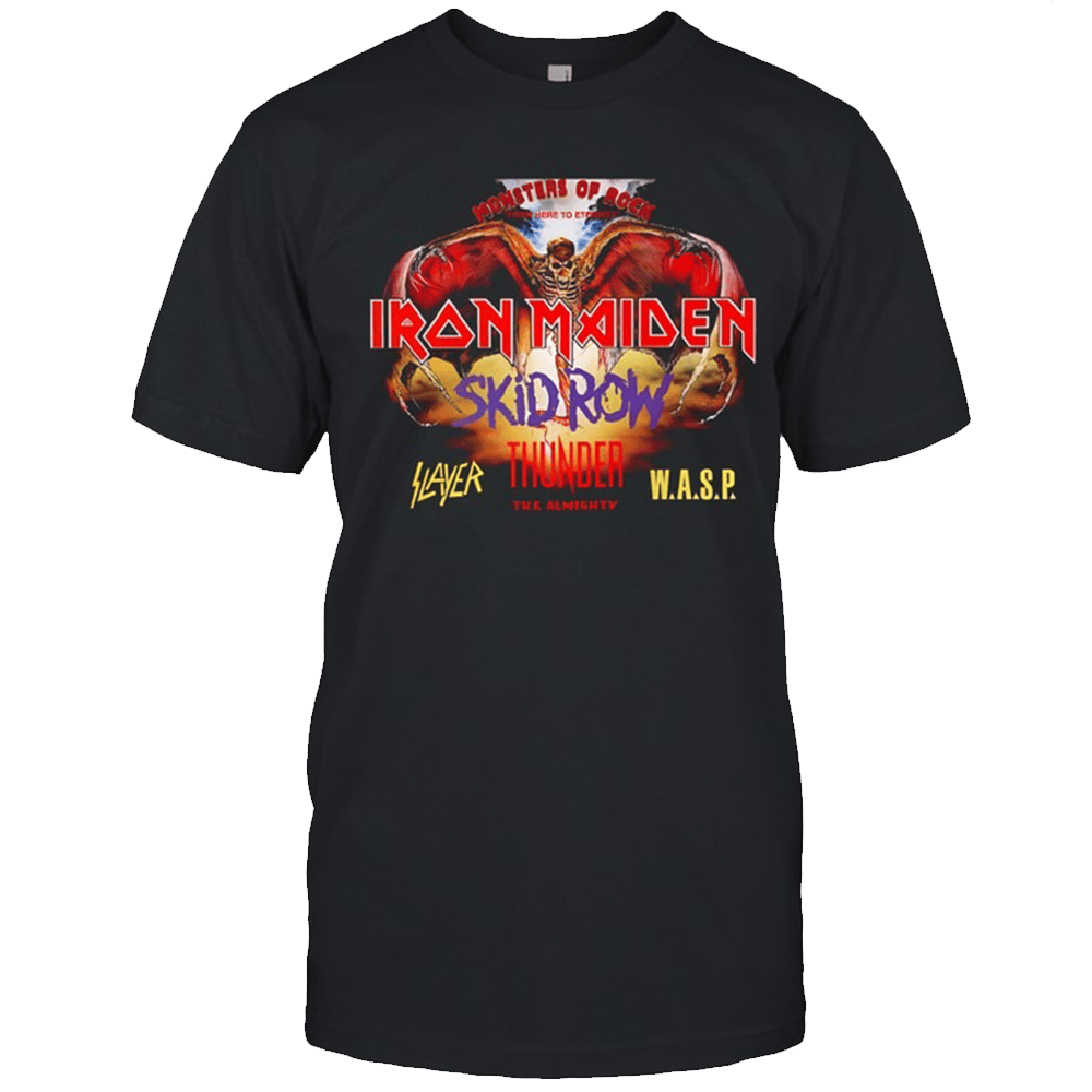 Monsters Of Rock Merch Monsters Of Rock Iron Maiden T-Shirt Step Dad Gifts Monsters Of Rock Merch Monsters Of Rock Iron Maiden T-Shirt Step Dad Gifts
