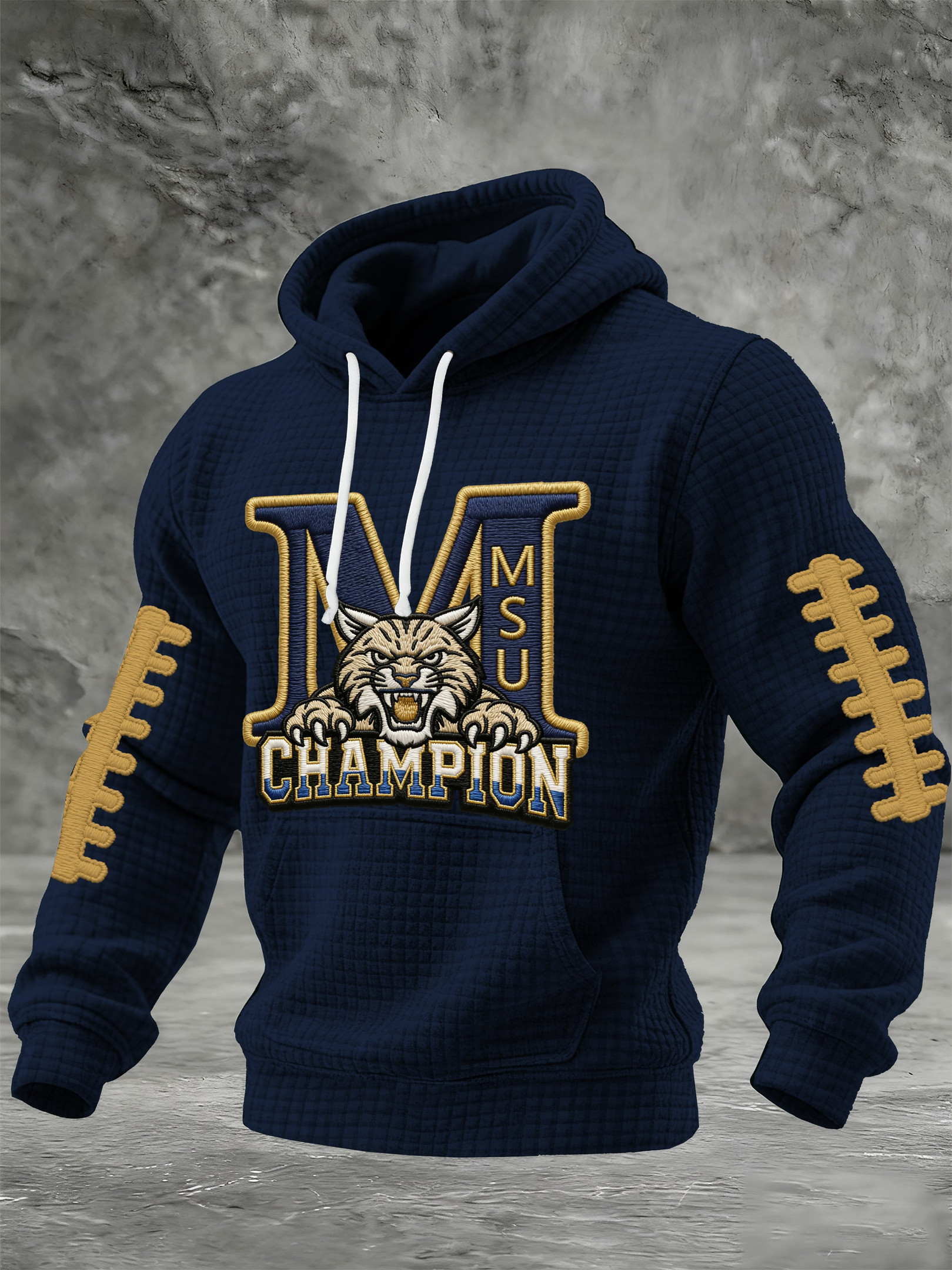 Montana State Bobcats Merch Champion Hooded Sweatshirt Football Themed Gifts For Him