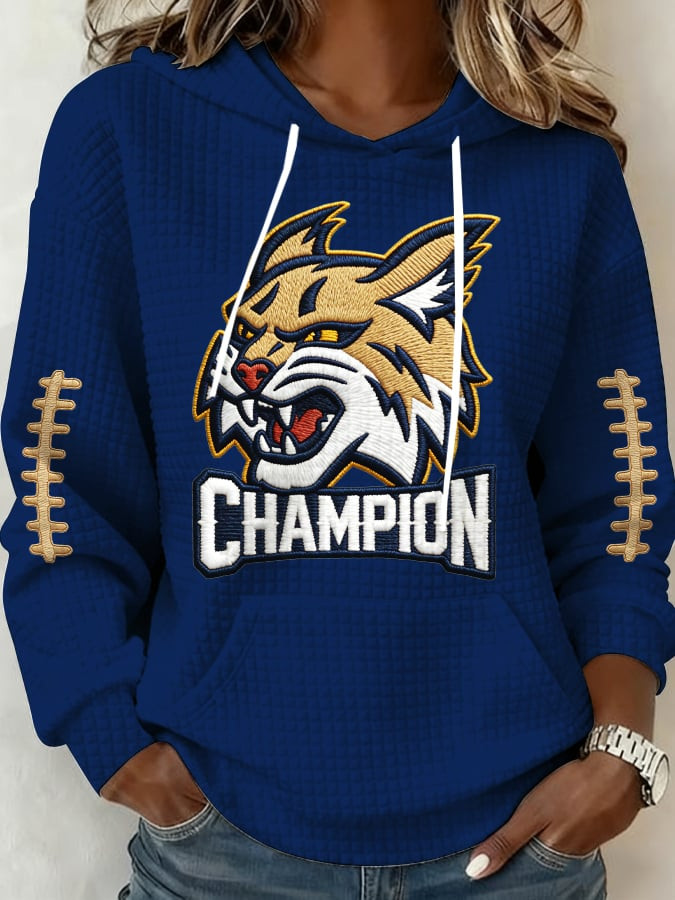 Montana State Bobcats Merch Football Hooded Sweatshirt Football Player Present Ideas