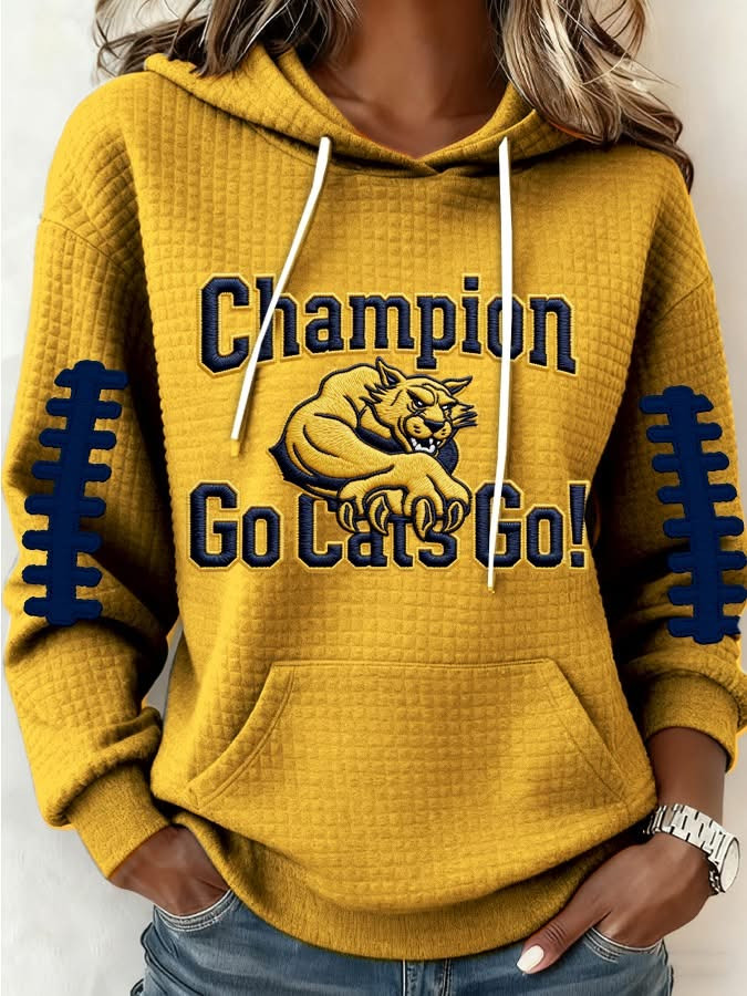 Montana State Football Hoodie Champions Go Cats Go Hoodie Montana State Pride Fans Gifts