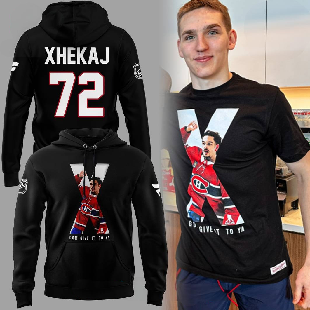 Montreal Canadiens X Gon' Give It To Ya Arber Xhekaj Hoodie Best Gifts For Hockey Lovers