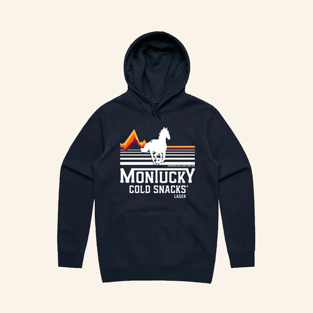 Montucky Cold Snacks Merch Grid Runner Hoodie Christmas Presents For Him
