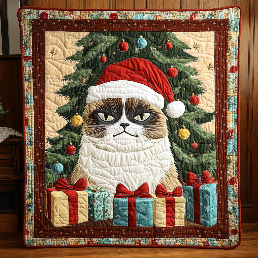 Moody Meow Quilt Lovely Quilt Blanket Gift for Holiday Celebrations