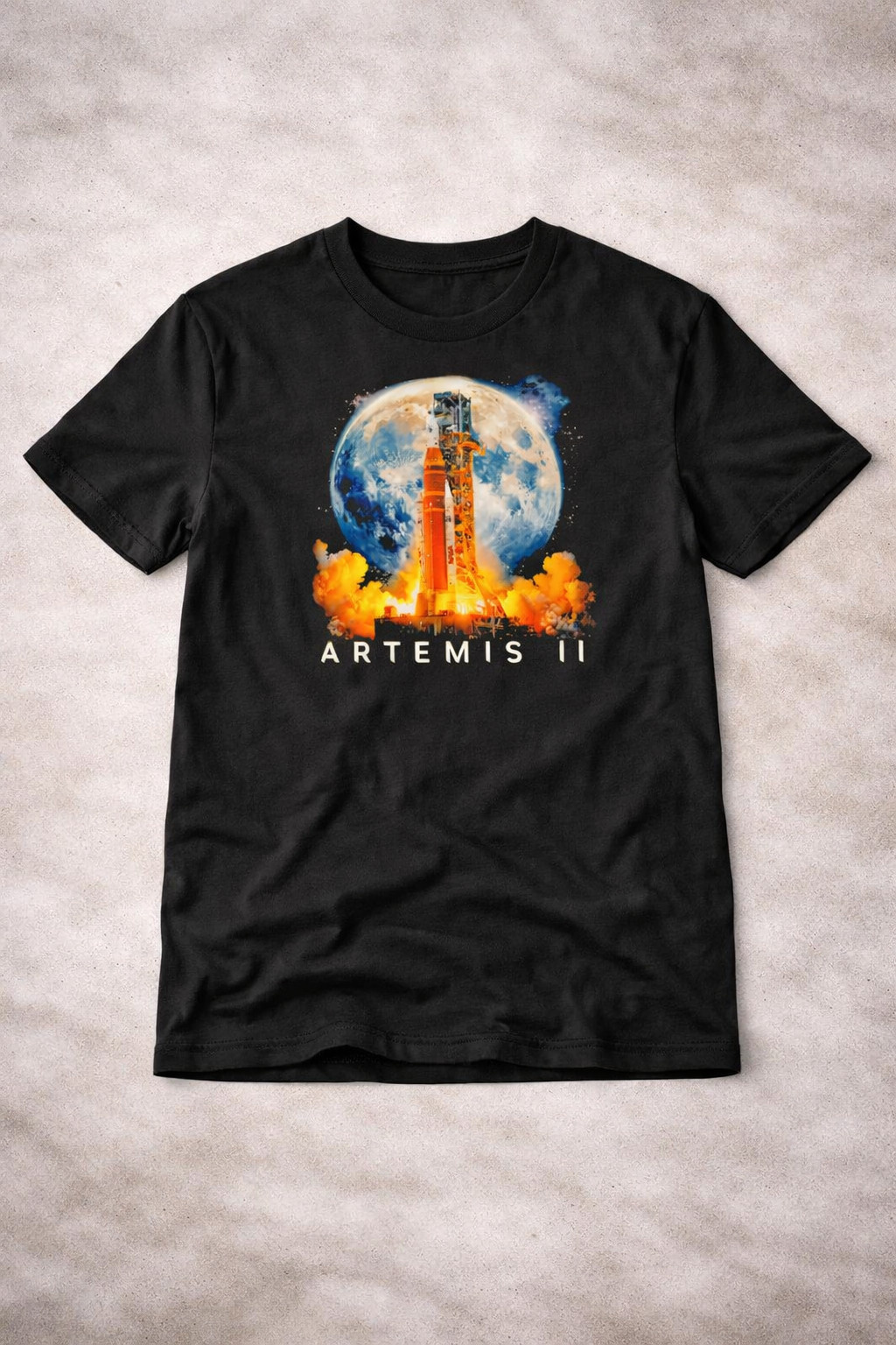 Moon Rocket Artemis II 2026 T-Shirt NASA Space Exploration Apparel Gift Ideas