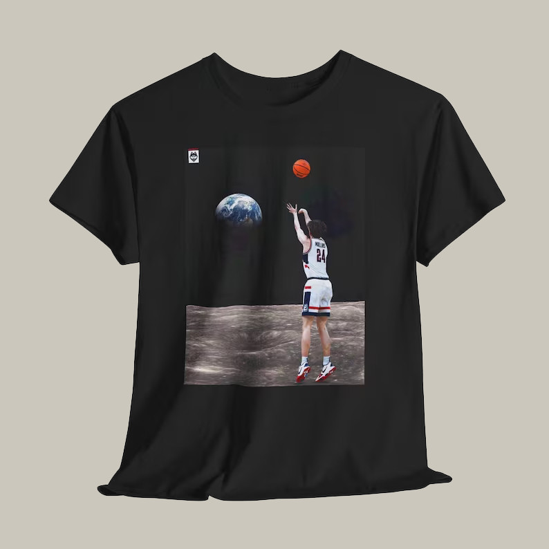 Moon Shot Mullins UConn Game Winner Space Jumper Basketball T-Shirt 2026 Final Four Shirt
