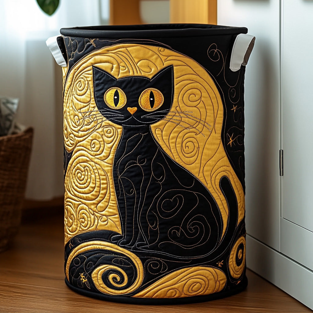 Moonlight Paws Quilted Laundry Basket Merch For Him