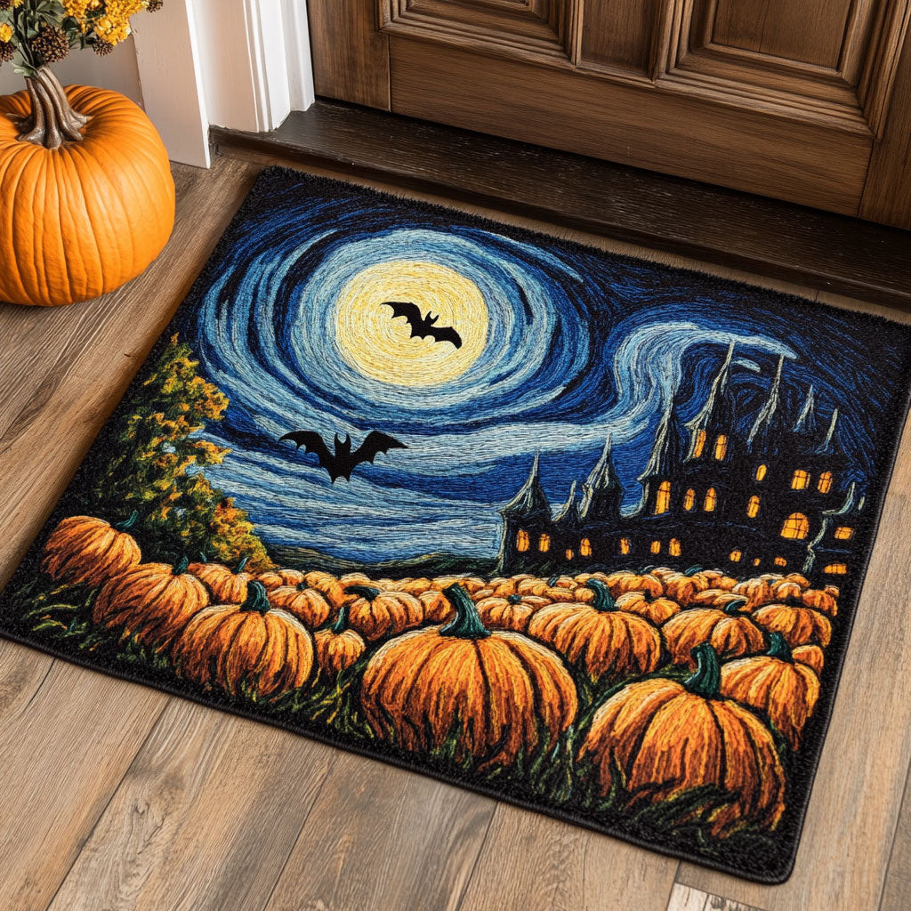 Moonlit Haunt Doormat Best Decoration Gift For Friends and Family on Halloween Day