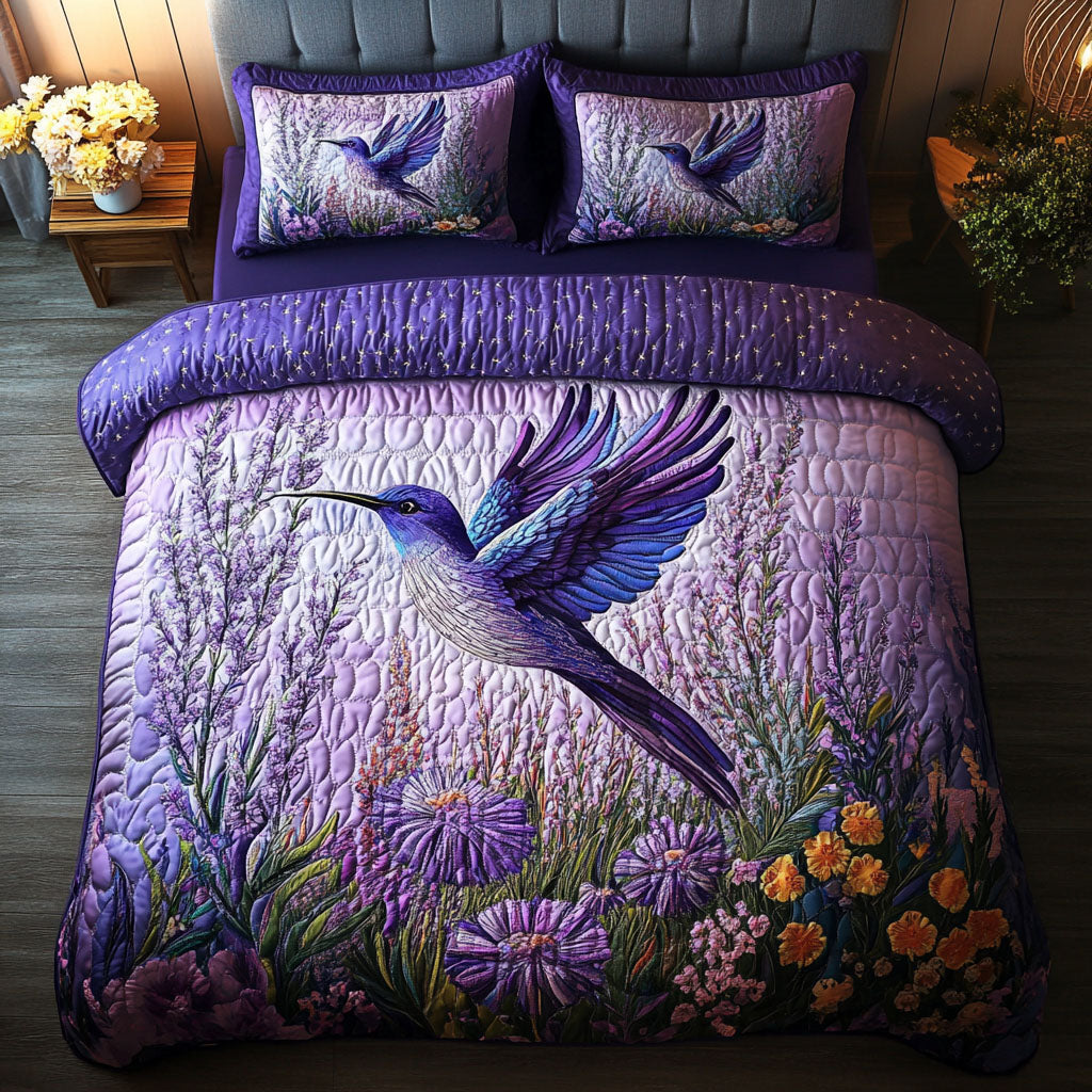 Moonlit Hummingbirds Quilted Bedding Set Christmas Bedroom Ideas Best Hummingbird Gifts For Christmas