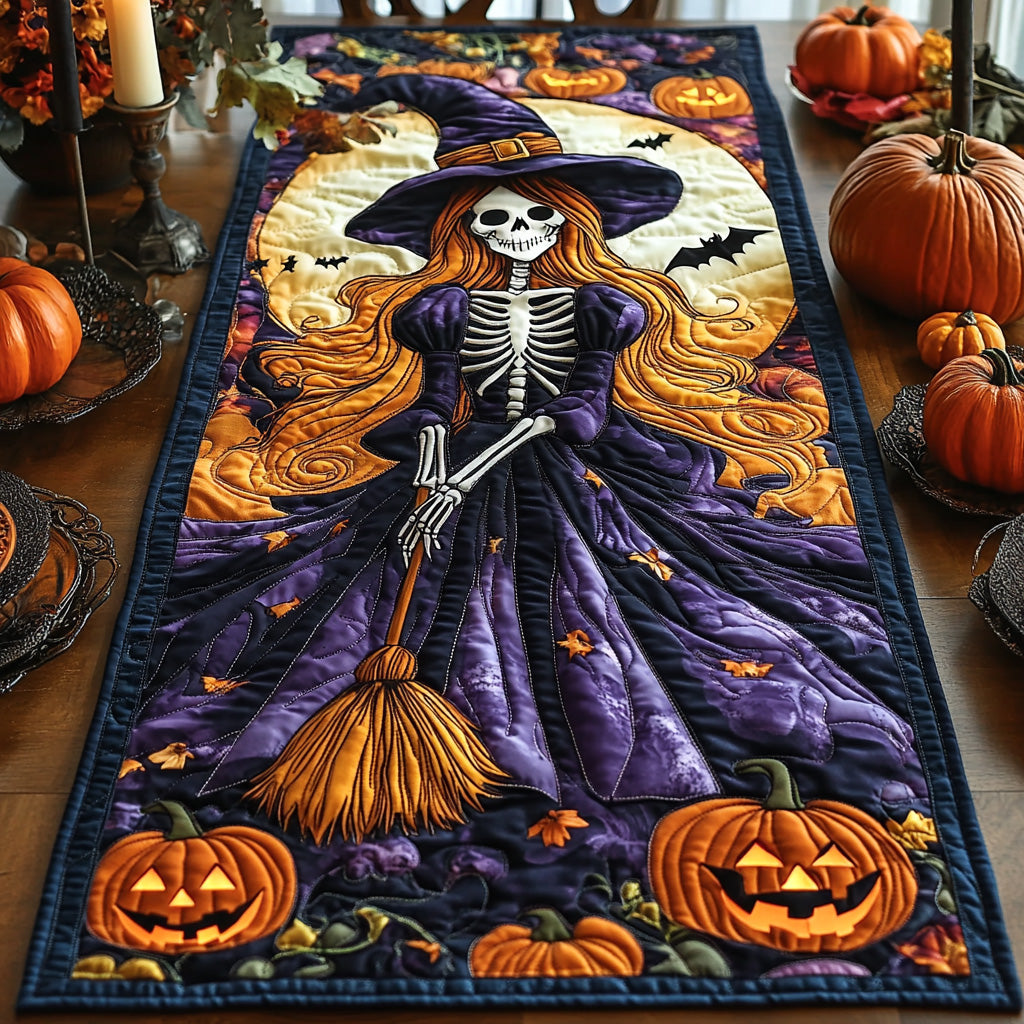 Moonlit Magic Quilted Table Runner Holiday Runners Halloween Table Decor Ideas