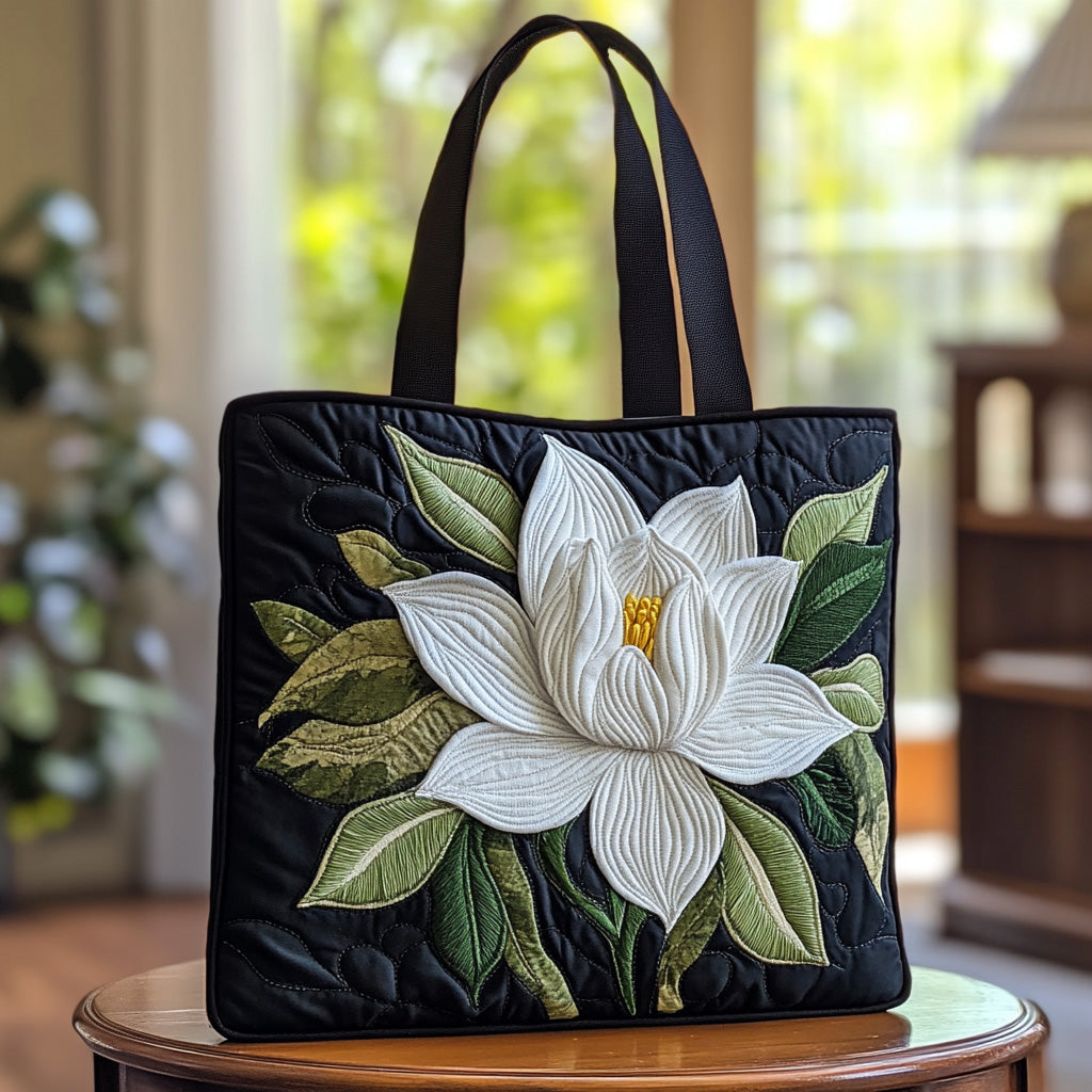 Moonlit Magnolia Quilted Tote Bag Christmas Gift For Mom