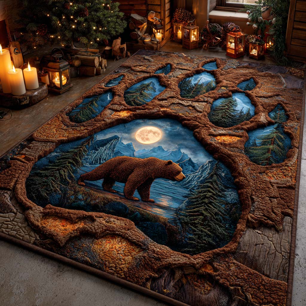 Moonlit Path Area Rug Home Front Door Design Cute Bear Gifts For Him Her